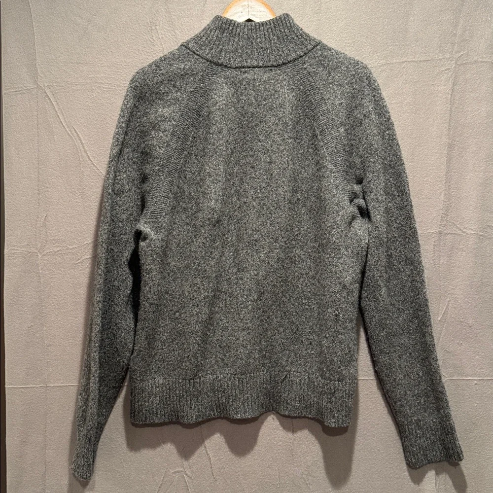 Banana Republic Charcoal Merino Wool Knit Sweater